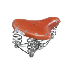 Sattel TECH OLD DOG - COMFORT in Caramel (25 x 21.5cm) für alle Mofa