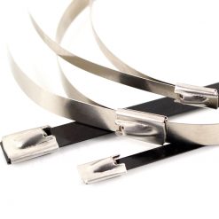 Kabelbinder-Set Highway Hawk (10 Stück) a 5mm x 20cm aus Edelstahl in SCHW