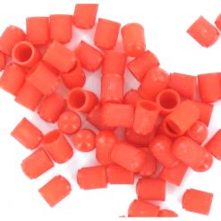 Ventildeckel Kunststoff (PVC) rot (25 Stück)