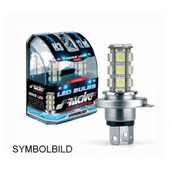 LED- Birne SIMONI RACING (Paar) 12- Fach SMD LED 12V (Sockel: H3) in Weiss