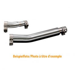 Auspuff HH FLAT TRACK PIPES chrom mit zu Suzuki ohne CH-Hom