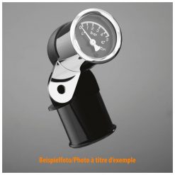 Oeldruckanzeige HH -> 5 Bar Ø50 Ziffernblatt weiss mit Halterung