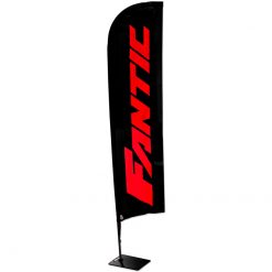 Fahne Fantic 2 Meter Indoor, selbststehend mit Bodenplatte