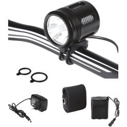 Scheinwerfer LED HELIOS 3000 Lumen, 3 CREE LEDs, 4 Modi, aufladbar