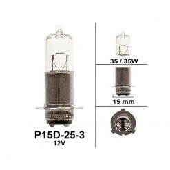 Glühlampe P15D-25-3 12V 35/35W (Kymco/China)