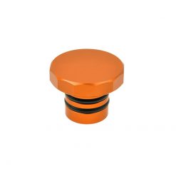 Tankdeckel AKOA DODECAGON, aus Aluminium, gefräst, in orange zu Puch Maxi