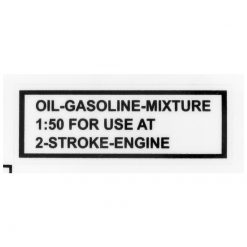 Sticker MOPED KINGS für Kraftstoffgemisch 1:50 (55 x 20mm) transparent, in