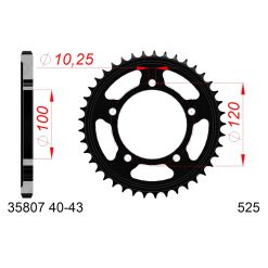 Zahnkranz Aprilia Stahl 525/40Z