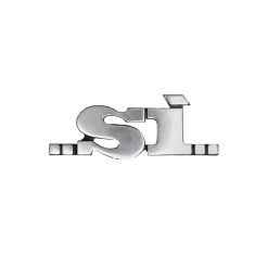 Emblem SI 83x30mm für Seitenschützer Piaggio SI - Mono/Vario zum Stecken