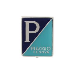 Emblem PIAGGIO GENOVA 36x47mm Metall, 4 Klammern