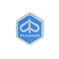 Emblem PIAGGIO mit Logo 32x37mm Kunststoff, zum Stecken