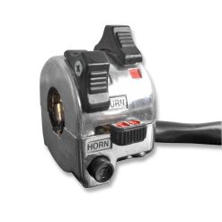 Schaltereinheit Alu Licht / Blinker / Horn universal chrom