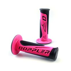 Griffe DOPPLER (Paar) CROSS CONCEPT (Ø 22 x 125mm) in PINK/SCHWARZ (geschl