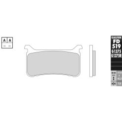 Bremsbeläge Galfer Racing