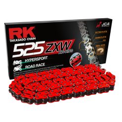 Kette 525 RK 525ZXW 124L, XW-Ring, hyper-verstärkt, RR (rot)