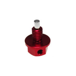 Oelablassschraube (M8/1.25x27mm) mit Magnet in rot zu Puch E50- Motor