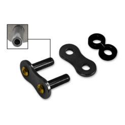 Kettenschloss 525 Nietschloss RK 525GXW, XW-Ring, CLFZ *PLS* schwarz