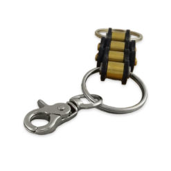 Schlüsselanhänger RK Chain Kette 62x25mm schwarz-gold