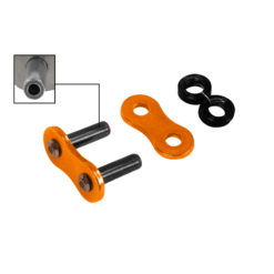 Kettenschloss 525 Nietschloss RK 525ZXW, XW-Ring, CLFZ *PLS*, orange