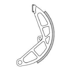 Bremsbacke Polini FOR RACE Piaggio Ciao/SI hinten (135x18mm)