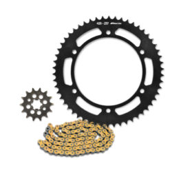 Kettenkit original 14 x 57 Stahl-Alu, 428 RX3, ohne O-Ring, Fantic XMF 125 Perf