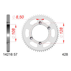 Zahnkranz Stahl Suzuki 428/57Z