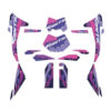 Aufkleberkit / Stickerkit Fantic XMF 125 Motard GRAFFITI violett-pink