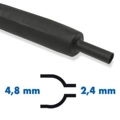 Wärmeschrumpfschlauch (Schrumpfrate 2:1) ungeschrumpft Ø 4.8mm x 12m