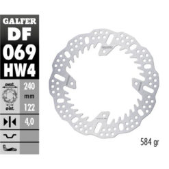 Bremsscheibe Galfer Disc Shark HW 240/122/4mm